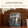 thumbnail image 6 of ZUXONGSY Wolf Cross Print Bible Cover Case for Women Large Bible Carrier Multifunctional ChuZU Bag with Handle Scripture Bag for Daily Use, 6 of 7
