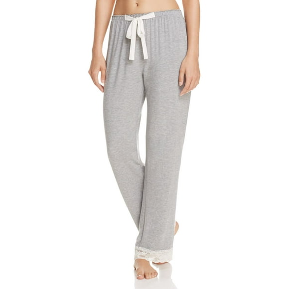 Flora Nikrooz Pantalon de Pyjama en Modal avec Dentelle pour Femmes, Gris, Très Petit
