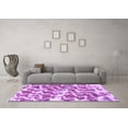thumbnail image 3 of Ahgly Company Indoor Round Abstract Purple Modern Area Rugs, 5' Round, 3 of 4
