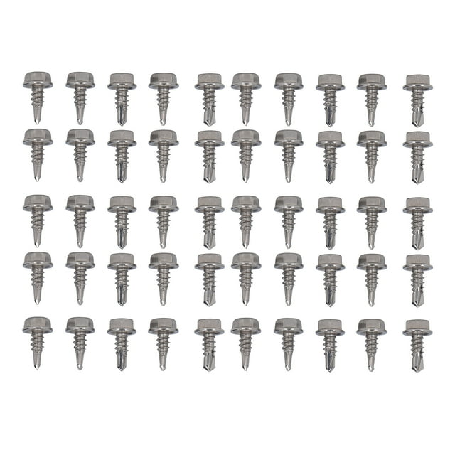 Oubit Screw Fastener,50Pcs Self Tapping Screw Hex Washer Screw Screw Breakthrough Technology