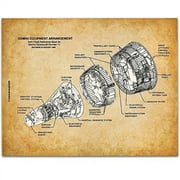 Gemini Capsule Patent Print - 11x14 Unframed Patent - Great Gift for NASA and Space Fans