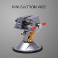 thumbnail image 2 of Mini Suction Vise Clamp Bench Clamp Universal Table Vise Vacuum Base 360 Degrees Swiveling for, 2 of 7