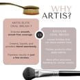 thumbnail image 4 of Artis Elite Oval 7 Makeup Brush, Luxury Synthetic Brush for Foundation, BB Cream, SPF, Contour, Liquids, Powders, and Creams, Willow, 4 of 6