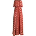 thumbnail image 2 of Robes d'Été pour Femmes Bleu et Blanc en Porcelaine Sans Bretelles Boho Maxi Longue Robe, 2 of 5