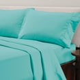 thumbnail image 2 of Jessica Sander 4-Piece Aqua Polyester Microfiber Solid Sheet Set.  Great for any age.   Full Size, 2 of 6