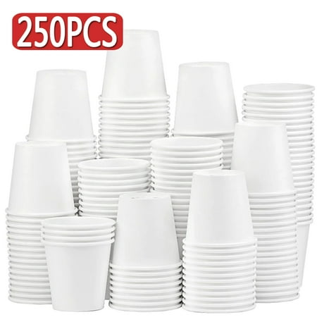 

White 7 Oz Paper Cup- Party Supplies - 250 Piecesa