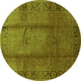 thumbnail image 1 of Ahgly Company Indoor Round Oriental Green Industrial Area Rugs, 7' Round, 1 of 4