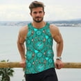 thumbnail image 6 of Cauagu Boho Dreamcatcher Print Men's Sleeveless Muscle Shirts,Tank Tops Quick Dry Workout Tank Top Gym Muscle Tee Fitness Bodybuilding T Shirt for Men-3X-Large, 6 of 7