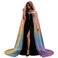 thumbnail image 4 of Yuncity Halloween Womens Cape Hooded Vintage Stylish Cosplay Sleeveless Cloak Flowy Overlay Fall Winter Poncho Party Performance Poncho, 4 of 4