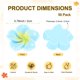 thumbnail image 3 of Uxcell Paquete de 50 Flores de Resina, Flores de Plumeria Artificiales de 0.79 pulgadas/2 cm con Respaldo Plano para Manualidades/Vestidos/Bodas [Azul], 3 of 6