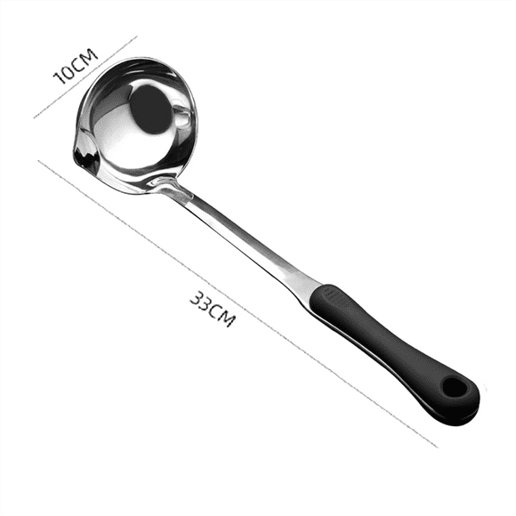 Stainless Steel Filter Oil Spoon Soup Fat Oil Separator Skimmer Spoon Long Handle Soup Colander Kitchen Accessories Tool