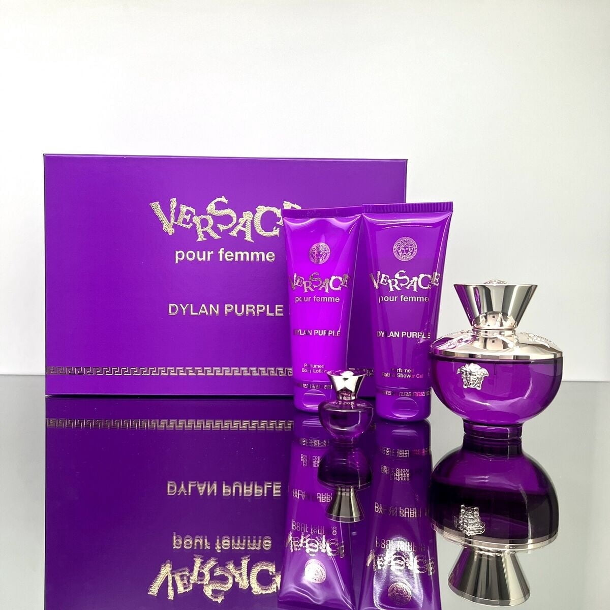 Versace, Miniature Gift Set, 3 Piece Purple Fragrance for Women