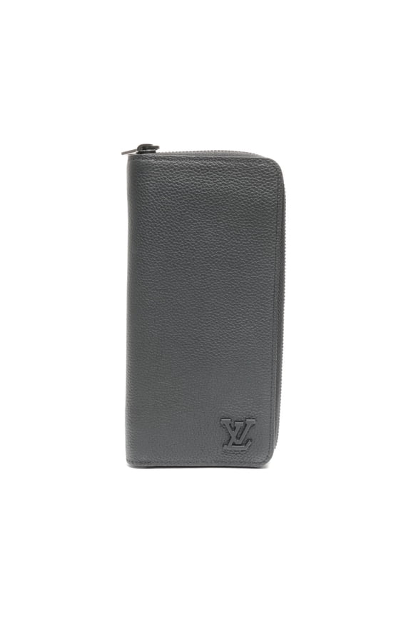 Pre-Owned Louis Vuitton LV Aerogram Zippy Wallet Vertical Long Black (Good)