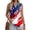 White, variant on 250th Anniversary USA Shirts for Women American Flag T-Shirt 4th of July Shirt Sleeveless Shirts Printed Golf Polo Shirts