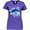 Purple, variant on Inktastic Cute Whale Shark Women's V-Neck T-Shirt