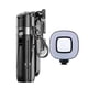 thumbnail image 4 of Palo para selfies portátil, extensible, giratorio, recargable, de aleación de aluminio con Negro, 4 of 9