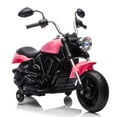 thumbnail image 2 of Yiwa 12V Electric Ride On Motorcycle for Kids, 3-Wheel Toddler Bike with Training Wheels, One-Button Start, Reverse, Headlight, Horn, Music, 2 of 9