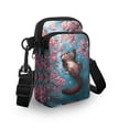 thumbnail image 3 of HELLHERO Otter Pattern 4.33"x1.97"x7.09" Crossbody Small Bags Polyester for Adult, 3 of 7
