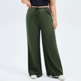 thumbnail image 4 of Women High Waisted Plus Size Yoga Pants Stretchy Wide Leg Yoga Trousers With Pockets Baggy Workout Running Leggings, 4 of 6