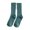 Green, variant on HNMKIU Japanese Style Double Knit Crew Socks for Women and Girls Soft Breathable Everyday Mid Calf Casual Wear Green,One Size