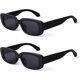thumbnail image 1 of Gafas de sol rectangulares para mujer, estilo retro, gafas de conducción de los años 90, estilo vintage, marco cuadrado estrecho, protección UV400, 1 of 5