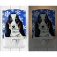 thumbnail image 2 of Basset Hound Winter Snowflakes Holiday Ceramic Night Light, 2 of 2