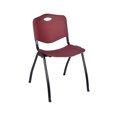 thumbnail image 3 of Romig Trek 60 x 24 in. Training Table- Grey Top, Chrome Legs & 2 M Stack Chairs- Burgundy, 3 of 7