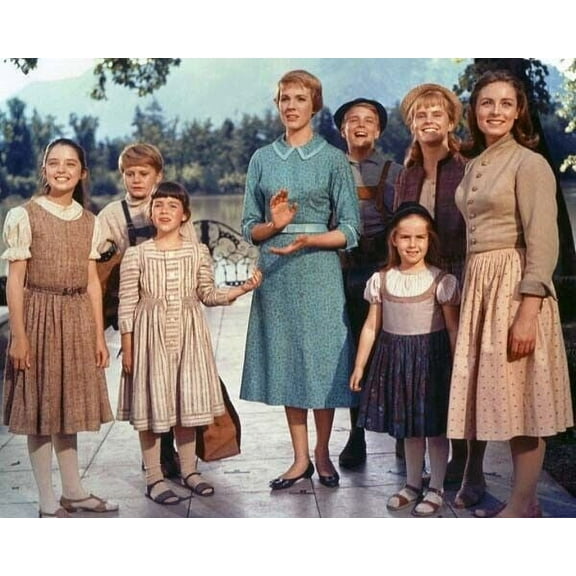 The Sound of Music 8x10 inch photo Julie Andrews with the Von Trapp children