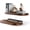 Walnut, variant on 24" Acacia Wood Floating Shelves Wall Mounted (Round Edge) – Rustic Farmhouse Wooden Wall Storage Shelf for Bedroom, Kitchen - Brackets and Shelving Hardware Included (Acacia,24 Inch Length)