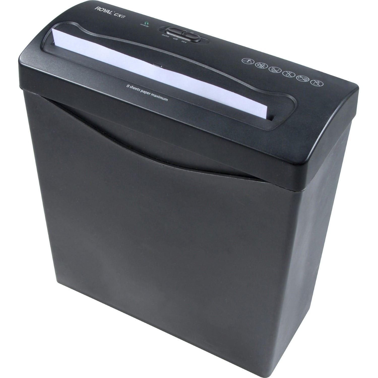 Royal CX8 Paper Shredder Cross Cut - 8Per Pass - for shredding Paper, Credit Card, Staples