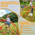 thumbnail image 5 of SESSLIFE 82" Outdoor Dome Climber, Kids Jungle Gym Dome for 3-12 Years Old, Supports 439lbs, TE2107, 5 of 8