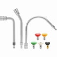 thumbnail image 1 of Pressure Washer Extension Wand-30°, 90°, 120° Gutter Cleaner Attachment Kit with 5 Nozzle Tips, 1/4" Quick Connect, 1 of 7