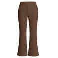 thumbnail image 6 of Teen Girls Flare Pants Stretchy Slim Fit Bootcut Yoga Leggings Dressy Trousers for School Uniform Daily Wear, 4T-12Y, 6 of 7