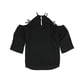 thumbnail image 2 of bar III Blusa tipo túnica con apliques para mujer, negro, extragrande, 2 of 2