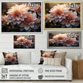 thumbnail image 4 of Designart "Dahlia landscape Sunrise I" Floral Floater Framed Wall Art Living Room, 4 of 7