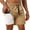 Khaki, variant on IDOPIP Men's Summer Board Shorts Adjustable Drawstring Quick-Drying Shorts with Liner Swim Trunks