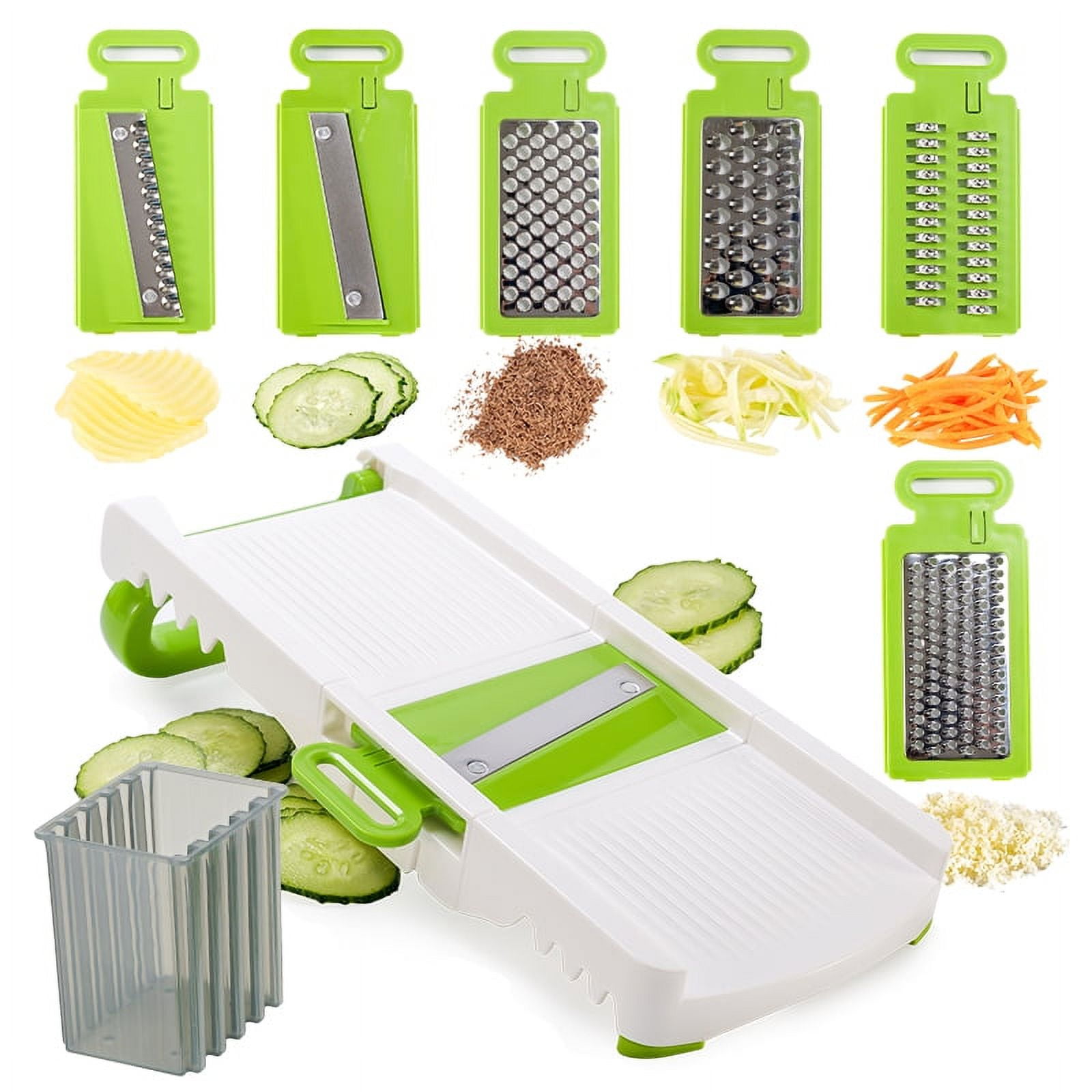 1PCMulti-Functional Manual Vegetable Slicer: Safe Mandoline Slicer