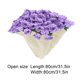 thumbnail image 4 of Manta de ramo de rosas de ganchillo - Manta floral de punto suave y ligera hecha a mano - Manta decorativa acogedora de 85 cm para casa, campamento, viaje - Regalo lavable a máquina para el Día de, 4 of 7
