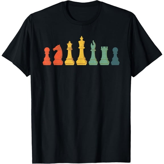 Cool Chess Lover Art For Men Boys Kids Chess Players Novelty T-Shirt men and women can wear, black, white, gifts