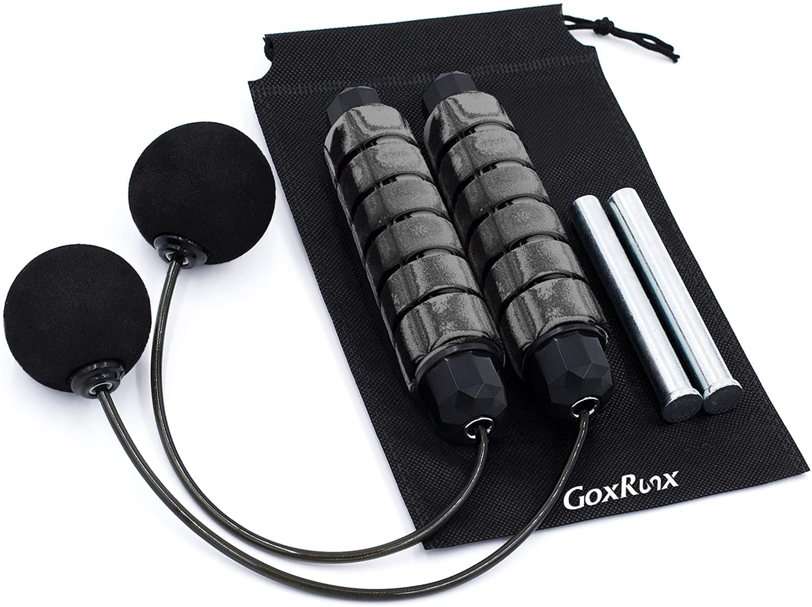 Adjustable Jumping Ropes Perfect for Training Black GoxRunx Jump Rope Skipping Rope Tangle-Free with Memory Foam Handle for Women Fitness and Gym Men and Kids Workout Adjustable Jumping Ropes Perfect for Training Black GoxRunx Jump Rope Skipping Rope Tangle-Free with Memory Foam Handle for Women Fitness and Gym Men and Kids Workout