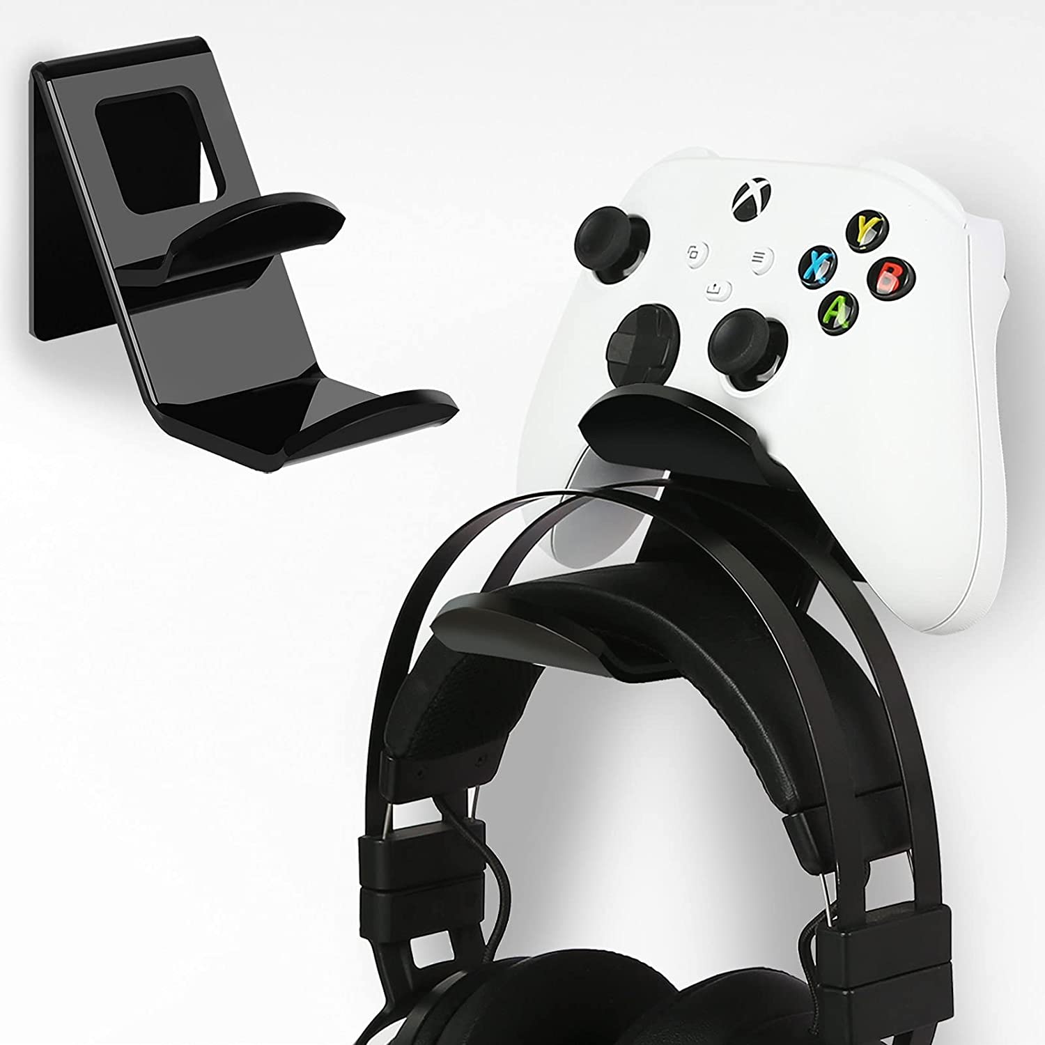 Finydr Headphone and Controller Stand Wall Mount 2 Pack for Xbox