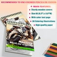 thumbnail image 3 of TPLHOUSE Racing Motorcycle Coloring Book Spiral Bound for Adults, A5 Wooden Cover, 30 Sporty Coloring Pages of Racing, Classic and Sport Motorbike for Stress Relief and Relaxation, 3 of 6