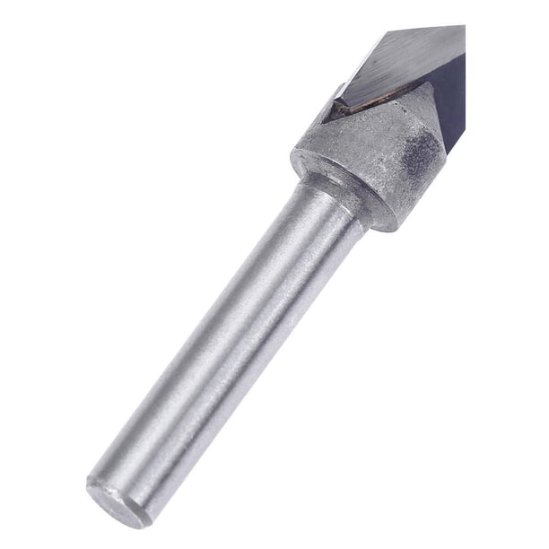 Vástago de 1/4 pulgada 90 grados V Groove Router Bit Trimming Cutter Fresa (1/2) Ndcxsfigh nuevos