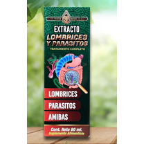 Extracto Lombrices y Parásitos / Worm and Parasites Extract 60 Ml.