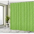 thumbnail image 4 of Ambesonne Shamrock Shower Curtain, Irish Symbol Clover Luck, 69"Wx84"L, Lime Green, 4 of 4