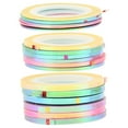 thumbnail image 3 of YEAHIBABY Nail Adhesive Strips Stickers Assorted Color 18 Rolls 1.2In, 3 of 7