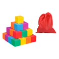 thumbnail image 2 of Lipstore Colorful Wooden Cube Solids Math Toy Early Learning for Classroom Boys Girls 2.5cm 30pcs, 2 of 8