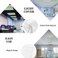 thumbnail image 5 of Sage Green Fluorescent Light Covers, Farmhouse Sage Green White Striped Magnetic Light Covers for Ceiling Lights, Fluorescent Ceiling Shade Filters for Classroom Bedroom Office 4x2Ft x 1PCS, 5 of 8