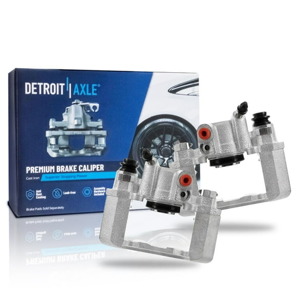 Detroit Axle - Rear 2pc Brake Calipers for Toyota Corolla Celica Matrix Pontiac Vibe, 2 Disc Brake Calipers 2003 2004 2005 Replacement