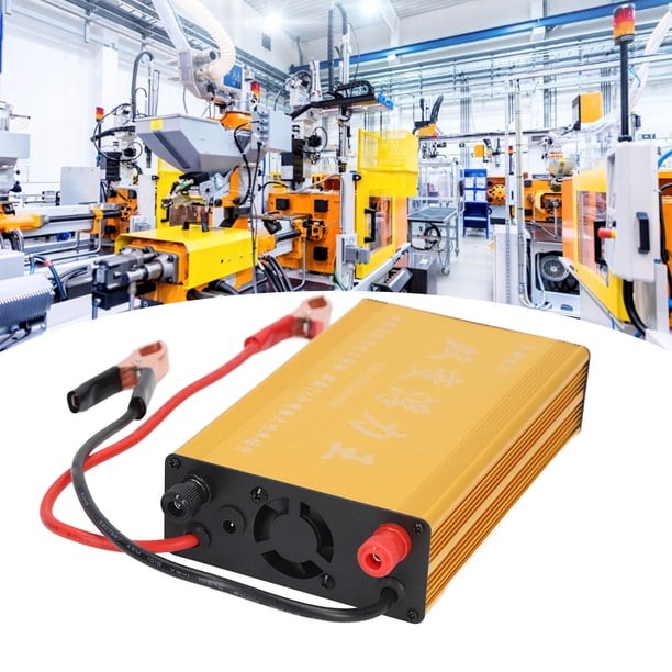 Inversor De Refuerzo De Batería, aleación De Aluminio 12 Tubos 55A 12000W Rendimiento Estable Transformador De Refuerzo De Batería De Ahorro De Energía De 12 V Para La